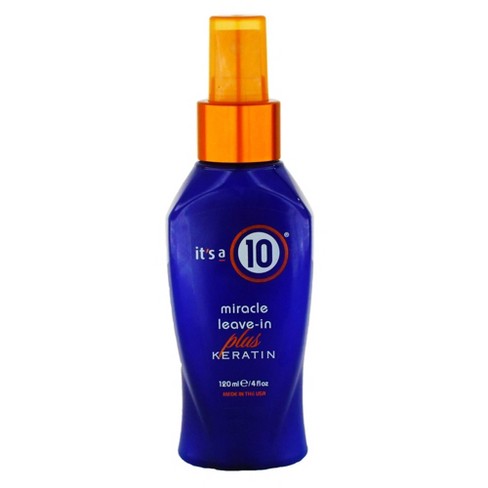 It S A 10 Miracle Plus Keratin Leave In Conditioner 4 Fl Oz Target