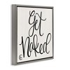 Stupell Industries Get Naked Curly Script, 25" x 25" - 3 of 4