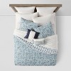 12pc Reversible Paisley Print Comforter & Sheets Set Blue/Dark Teal Blue - Threshold™ - 3 of 4
