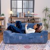 Hooseng Bean Bag Chair, Bean Bag Sofa with Tufted Soft Stuffed Filling, Big Bean Bag Chairs for Adults Oversized Beanbag Chair Lazy Sofa - 2 of 4