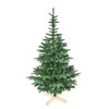 NAYSAYE Christmas Tree Stands 6ft Tree with Realistic Branches and Wooden Base for Christmas Holiday Decor, Green, 43"*72"*16.72" - 2 of 4