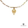Aria jeweler Inc Chain with Gold Ghost Face Pendent - 2 of 4