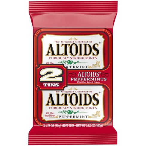 Altoids Curiously Strong Mints Variety Pack of 4-2 Each of Altoids Peppermint and Altoids Cinnamon Mints - Favorite Flavors of Altoids Breath Mints