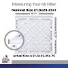 Filter King 21.5x23.25x1 Air Filter | 4-PACK | Carbon MERV 8 HVAC Pleated A/C Furnace Filters | MADE IN USA | Actual Size: 21.5 x 23.25 x .75" - 2 of 4