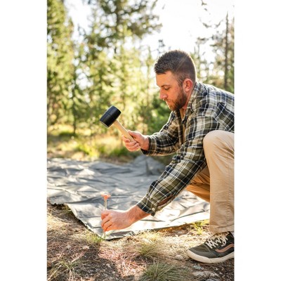 Heavy Duty Brown Nylon Tarp with Grommets, 7' x 9'