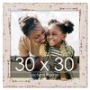 PosterPalooza | Square Shabby Chic White Picture Frame - UV Acrylic, Foam Board Backing, Hanging Hardware - 2 of 4
