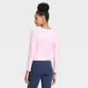 Women's Ribbed Side-Cinch Long Sleeve Top - All In Motion™ - 2 of 4