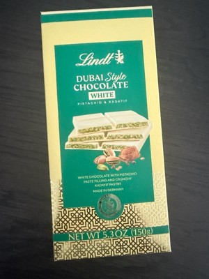 Lindt Dubai White Chocolate Bar - 5.3oz : Target