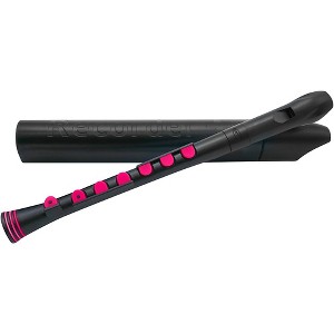 Nuvo Recorder+ German Fingering With Hard Case Black/Pink - 1 of 1