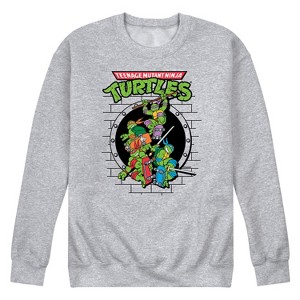 Men's - Teenage Mutant Ninja Turtles - Sewer Skateboard Graphic Fleece Sweatshirt - 1 of 4