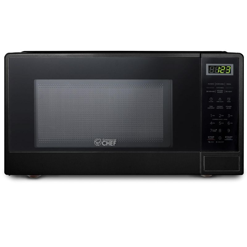 COMMERCIAL CHEF Countertop Microwave 1.1 Cu. Ft. with 10 Power Levels, 1 of 9