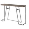 NicBex Narrow Console Table with Geometric Design,Stylish Entryway Table with Chrome Metal Angular Legs,Modern Couch Table for Living Room,Taupe - 2 of 4