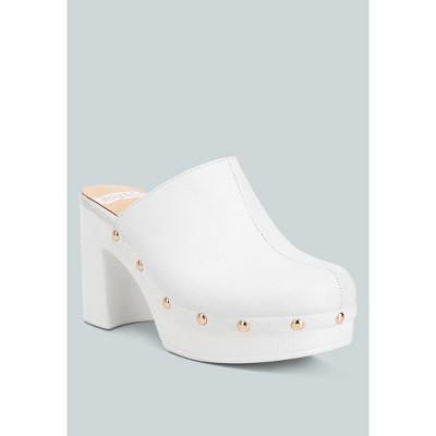 Benji Recycled Leather Clogs Women