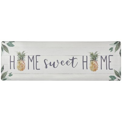 Sohome Cozy Living Pineapple Anti-Fatigue Kitchen Mat, Beige/Black - 17.5x55