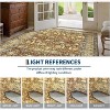 TackView Vintage Floral Area Rug, Machine Washable Boho, Soft Low-Pile Carpet, Non Slip Floral Rug, Ultra-Thin Traditional Carpet - 4 of 4