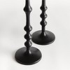 Plum & Post Nicholas Taper Holders, Set of 2 - Black Cast Aluminum - 3 of 4