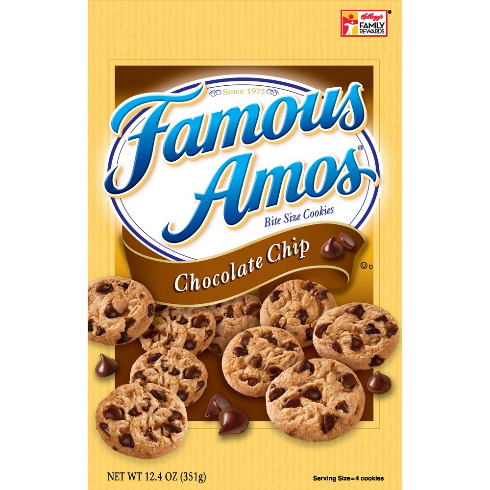 UPC 076677541047 product image for Famous Amos Chocolate Chip Bite Size Cookies - 12.4oz | upcitemdb.com