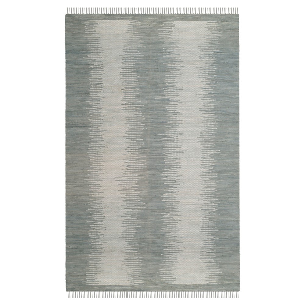 Gray Geometric Flatweave Woven Area Rug 4'x6' - Safavieh