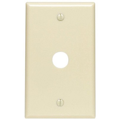 Leviton Ivory 1 gang Thermoset Plastic Cable/Telco Wall Plate 1 pk 
86017