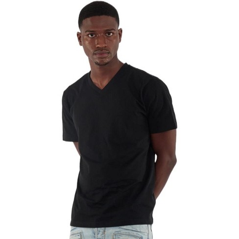 Rich Cotton Men's Premium Cotton V-neck T-shirt Blk-xl : Target