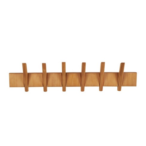 36 Wall-mounted Coat Hook Hardwood Natural - Alaterre Furniture : Target