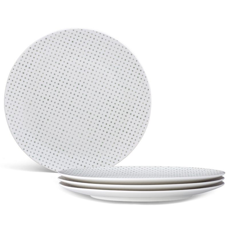 Noritake Hammock Set of 4 Coupe Dots Dinner Plates, 1 of 6