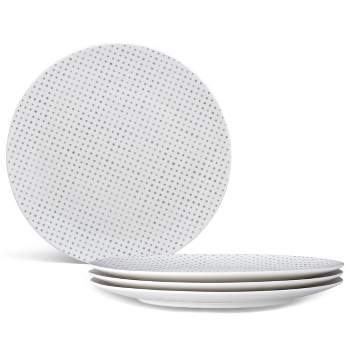 Noritake Hammock Set of 4 Coupe Dots Dinner Plates