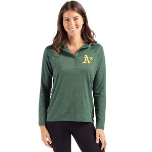 Athletics Cutter & Buck Coastline Epic Comfort Recycled Womens Hooded Shirt - 1 of 1