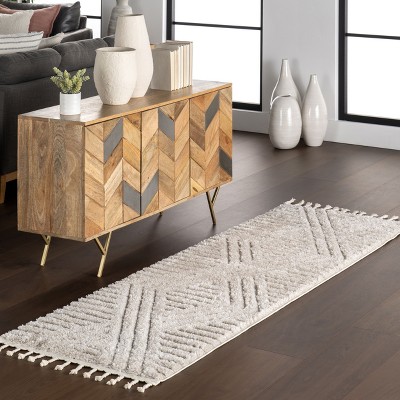 Nuloom Risette Geometric Shag Tassel Area Rug