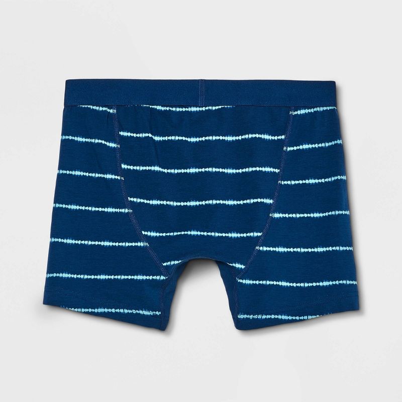 Men's Striped Boxer Briefs 2pk - Goodfellow & Co™ Blue/Gray, 4 of 5