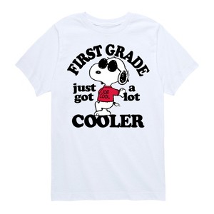 Boys' - Peanuts - First Grade Just Got Cooler Short Sleeve Graphic T-Shirt - 1 of 4