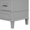 Okak 30" Modern Bathroom Vanity with Top Ceramic Sink, Solid Wood Frame Bathroom Storage Cabinet with Soft Closing Door & 3 Drawers - 4 of 4