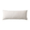 Linen Classique, Embroidered Medallion Reversible Decorative Pillow, Natural  Single Pack - 2 of 3