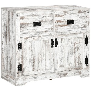Industrial Sideboard Buffet Cabinet, Kitchen Cabinet with 2 Drawers, 2 Doors, Adjustable Shelf Coffee Bar Cabinet - 1 of 4