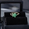 Jewelry Avalanche Ladies 20G 14K Gold Emerald Flower Nose Hoop Ring, 5/16"(8mm) - 3 of 4