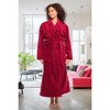 ADR Women's Long Robe, Fleece Plush Robe Woman, Cozy Regular & Plus Size Women's Bath Robe - 2 of 4