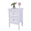 Karl Home 2-Drawer White MDF 15.75in. W Nightstands - 2 of 4