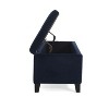 CAVINAS 50.75" Storage Ottoman, Modern Upholstered Shoe Bench for Living Room, Bedroom, Entryway - 4 of 4
