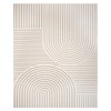 MontVoo Modern Geometric High-Low Beige Washable Area Rug - 2 of 4