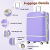 Lyngins Vintage 3-Piece Luggage Set – 24" Expandable Hardside Suitcase, Travel Duffel Bag (Trolley Sleeve), Toiletry Bag, 3-Step Telescoping Handle - 3 of 4