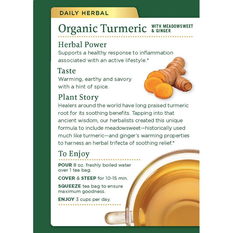 Traditional Medicinals Turmeric with Meadowsweet &#38; Ginger 96ct, 4 of 6