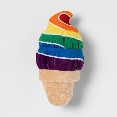 Pride Rainbow Ice Cream Cone Dog Toy - Boots & Barkley™