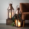 Sullivans 21.75" & 25.75" Fancy Copper Outdoor Lanterns Set of 2, Metal - 3 of 3