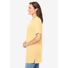 Woman Within Plus Size Perfect Short-Sleeve Shirred V-Neck Tunic - 4 of 4