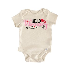 Hello February - Baby Boy Girl Clothes Infant Onesie® Funny Cute GS1 - 1 of 1