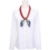 INSPIRE CHIC Women's Contrast Color Satin Square Neck Scarves 1Pc - 2 of 4