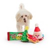 BARK Howly Jowly Holidays Stocking Stuffer Box Plush Dog Toy Set - 4pc - 3 of 4