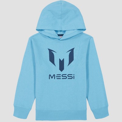 Boys' Messi Hooded Pullover Sweatshirt - Blue