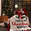 Lomsoe Merry Christmas Blanket Red Throw Blanket Flannel Warm Christmas Tree Snowflake Winter Decor for Sofa Couch Bed. - 3 of 4