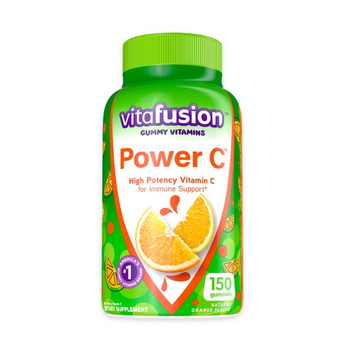 vitafusion Power C Vitamin C Gummy Vitamin for Immune Support - Orange Flavored - 150ct - image 1 of 4